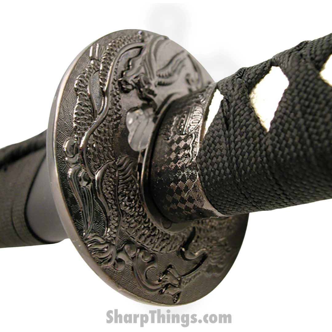 BladesUSA - Sw-318 - Sword Of Battle - Samurai Sword With Display Stand - Black - Image 2