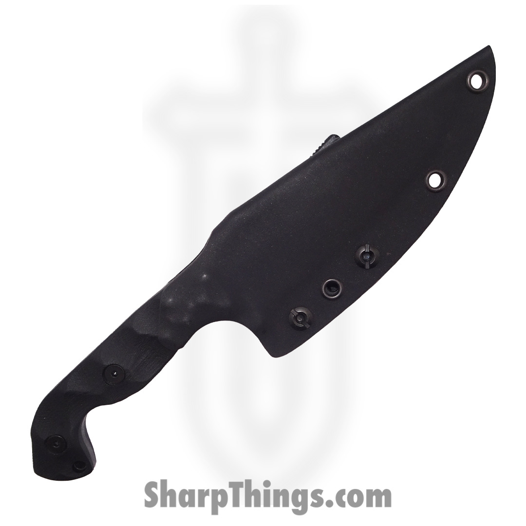 Stroup Knives - TU1-BLACK-G10 - Tactical Use Fixed Blade Hand Carved Knife - 1095 G10 - Blue - Image 4