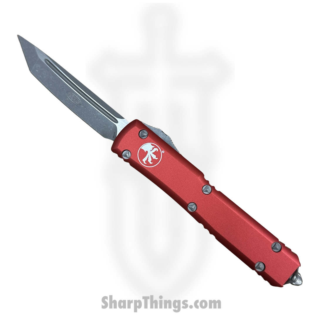 Microtech - 123-10APRD - Ultratech - OTF Auto - 123-10APRD Ultratech OTF Auto - 6061-T6 Aluminum - Red