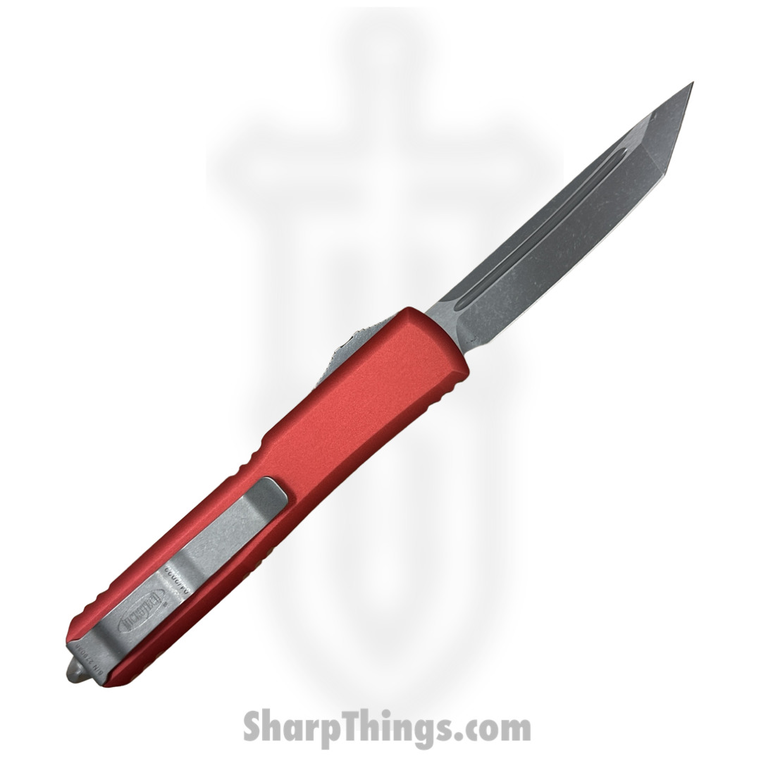 Microtech - 123-10APRD - Ultratech - OTF Auto - 123-10APRD Ultratech OTF Auto - 6061-T6 Aluminum - Red - Image 2