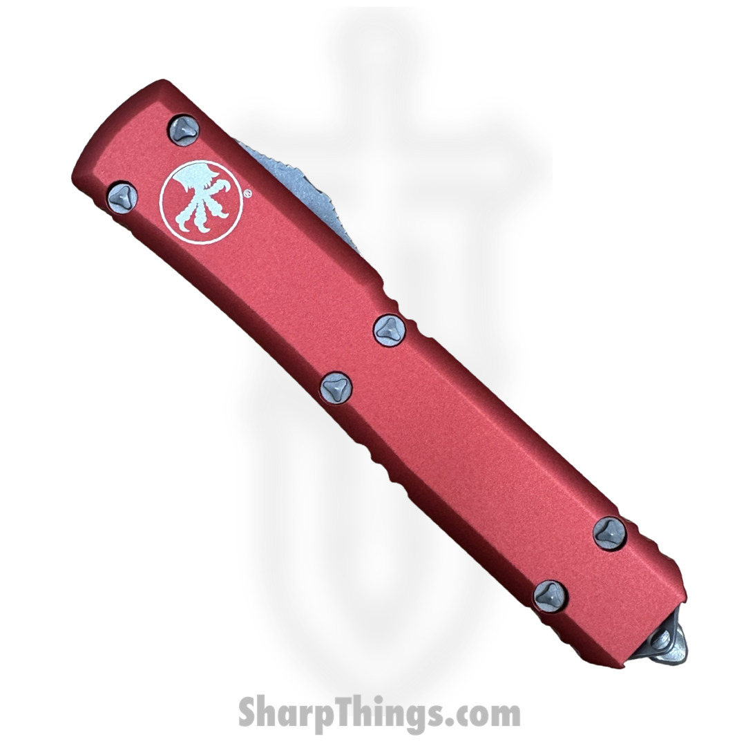 Microtech - 123-10APRD - Ultratech - OTF Auto - 123-10APRD Ultratech OTF Auto - 6061-T6 Aluminum - Red - Image 4