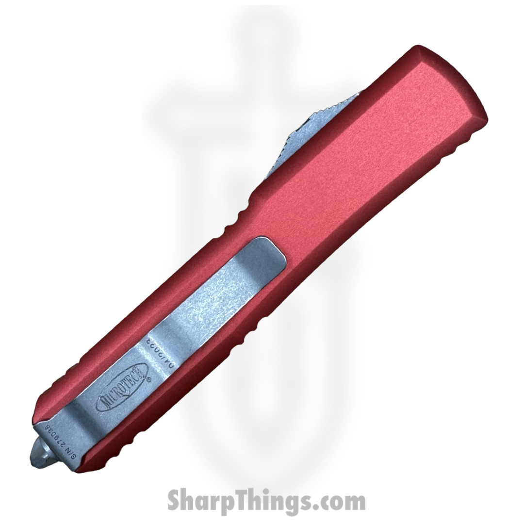 Microtech - 123-10APRD - Ultratech - OTF Auto - 123-10APRD Ultratech OTF Auto - 6061-T6 Aluminum - Red - Image 3