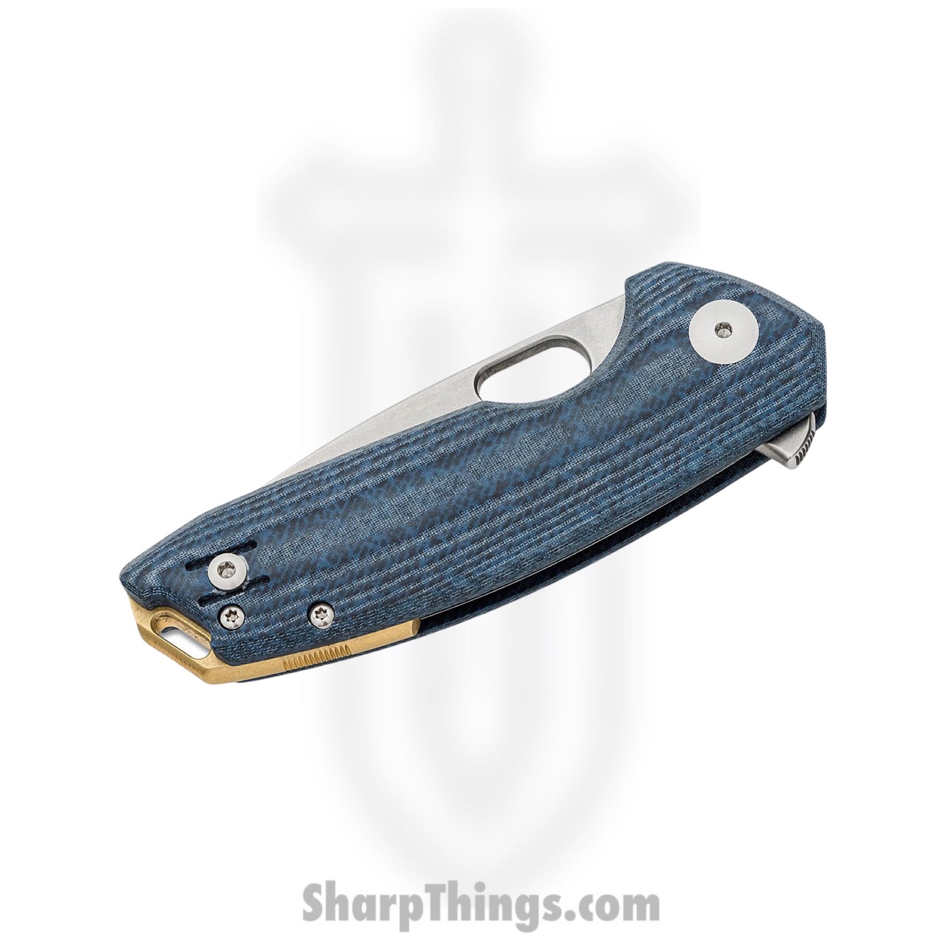 GiantMouse - TRIBECA-DENIM-MICARTA - Ace Tribeca Knife - Folding Knife - Magnacut Stonewash Drop Point - Micarta - Denim Blue - Image 3
