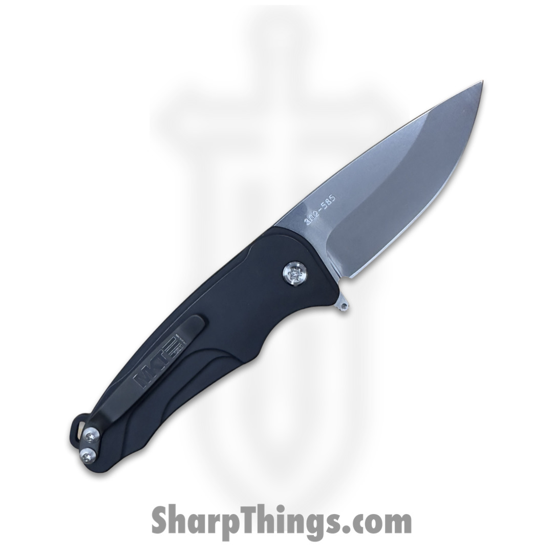 Medford Knife - MK0394TQ-42AB-TSCP-Q4 - Smooth Criminal Button Lock Folder - Tumbled S45VN - Black - Image 3