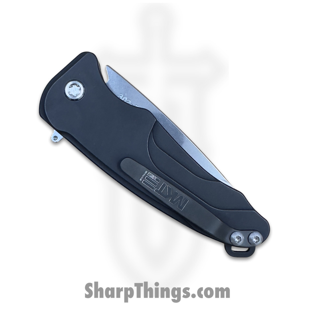 Medford Knife - MK0394TQ-42AB-TSCP-Q4 - Smooth Criminal Button Lock Folder - Tumbled S45VN - Black - Image 4