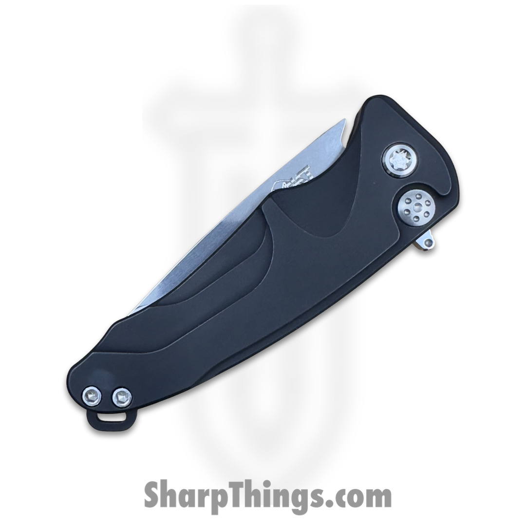 Medford Knife - MK0394TQ-42AB-TSCP-Q4 - Smooth Criminal Button Lock Folder - Tumbled S45VN - Black - Image 5