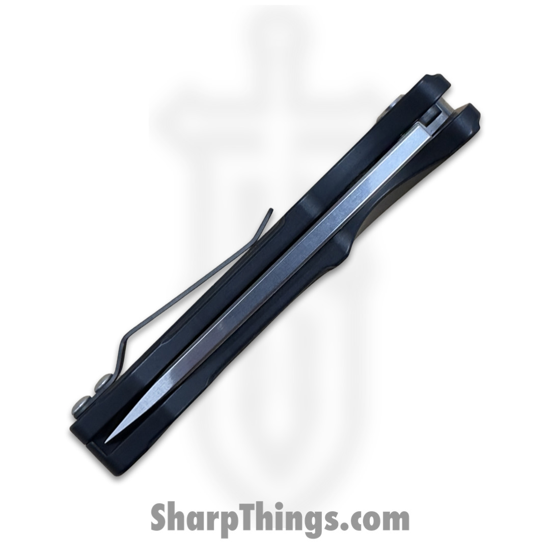 Medford Knife - MK0394TQ-42AB-TSCP-Q4 - Smooth Criminal Button Lock Folder - Tumbled S45VN - Black - Image 6