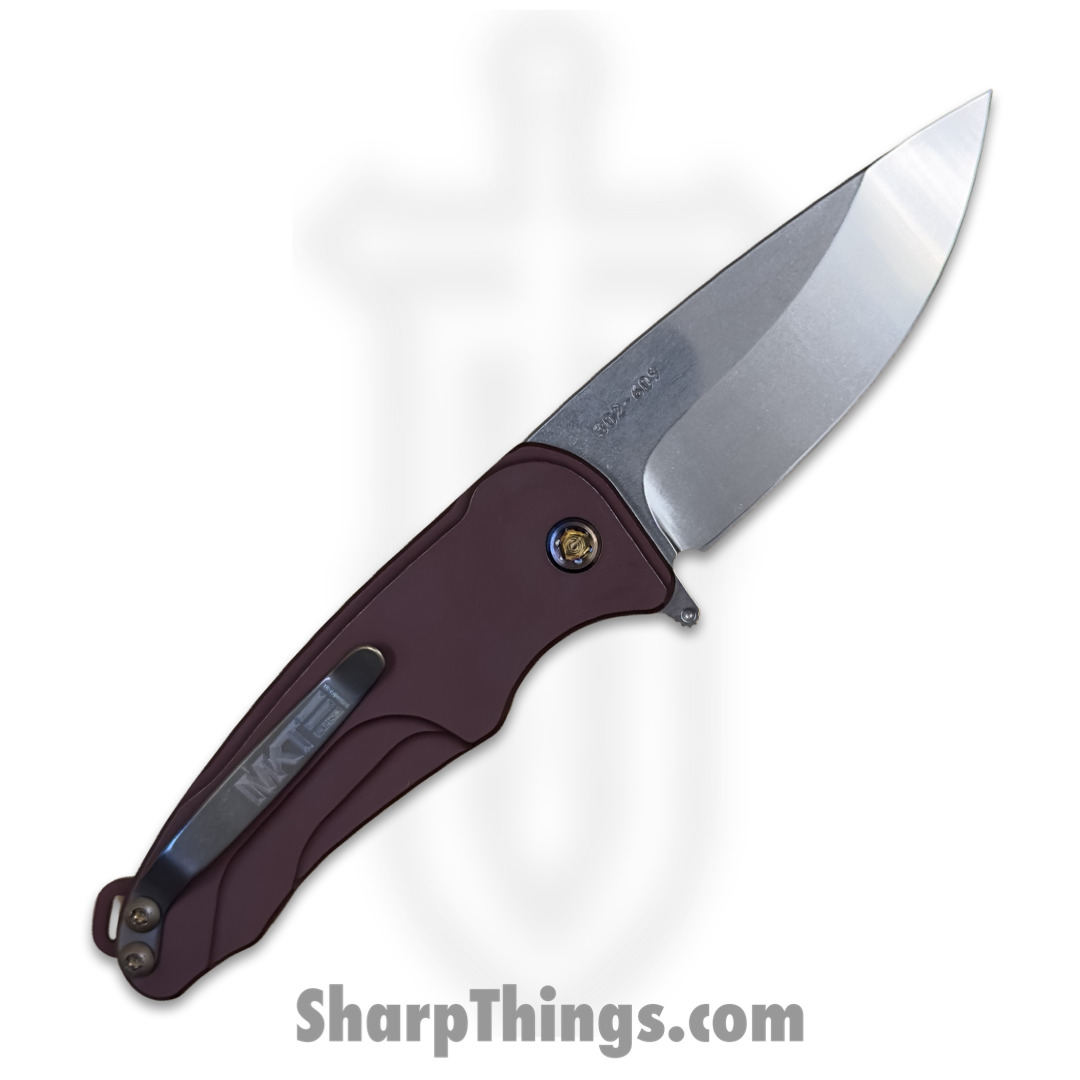 Medford Knife - MK0394TQ-41AR-TFCF-Q4 - Smooth Criminal Button Lock Folder - Tumbled S45VN - Red - Image 2