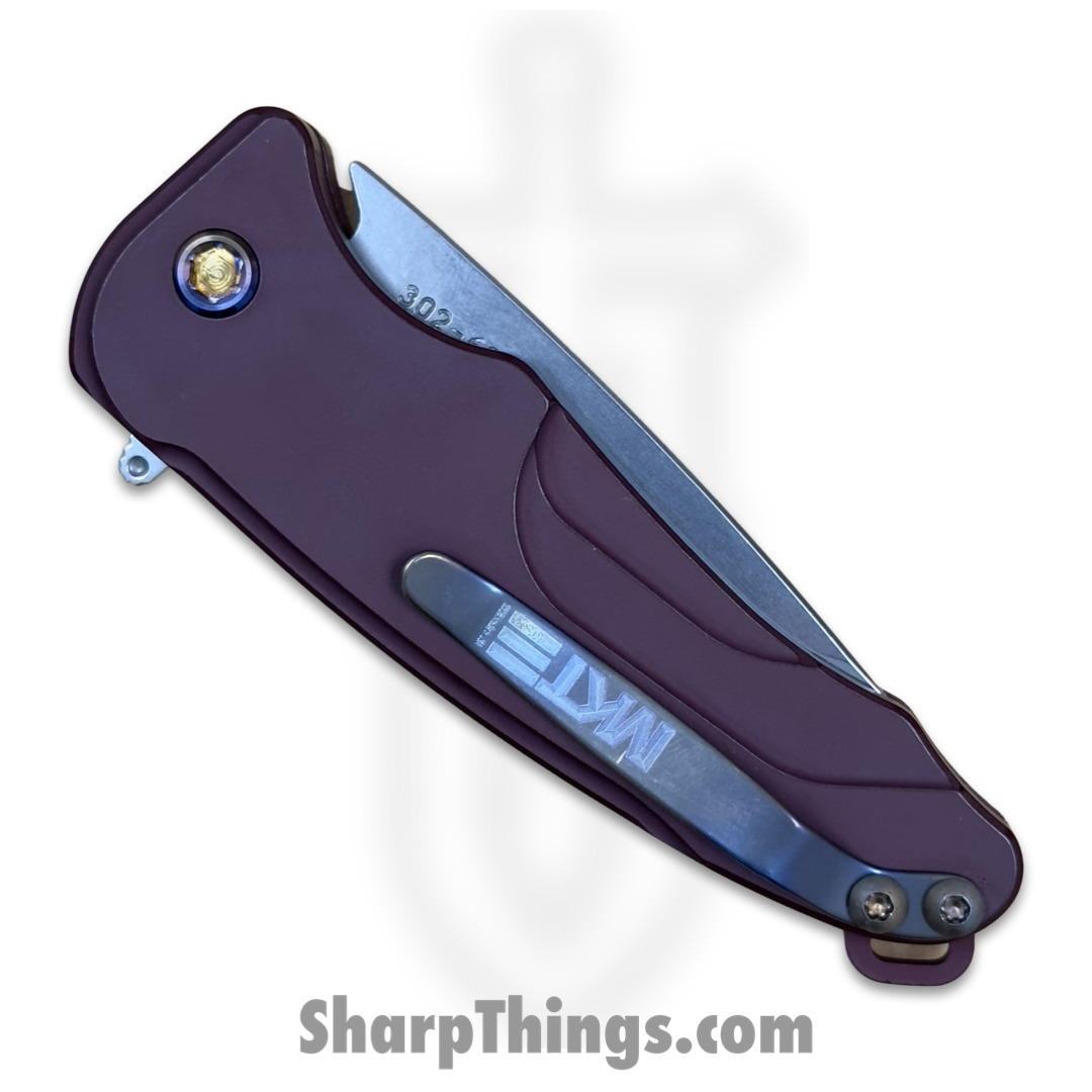 Medford Knife - MK0394TQ-41AR-TFCF-Q4 - Smooth Criminal Button Lock Folder - Tumbled S45VN - Red - Image 4