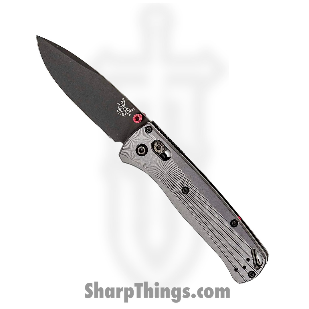 Benchmade - 535BK-4 - Bugout - Folding Knife - M390 Coated Drop Point - Aluminum - Black/Grey