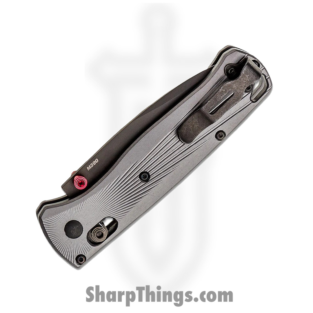 Benchmade - 535BK-4 - Bugout - Folding Knife - M390 Coated Drop Point - Aluminum - Black/Grey - Image 4