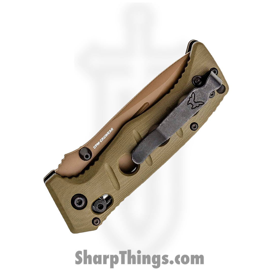 Benchmade - 273FE-2 - Mini Adamas - Folding Knife - CruWear Coated Drop Point - G10 - OD Green Dark Earth - Image 4