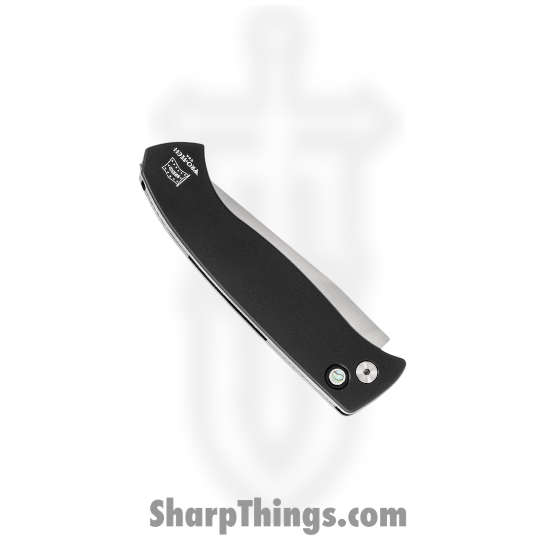 ProTech - 1321-Satin - Brend 3 - Automatic Knife - 154CM Stonewash Clip Point - Aluminum - Black - Image 2