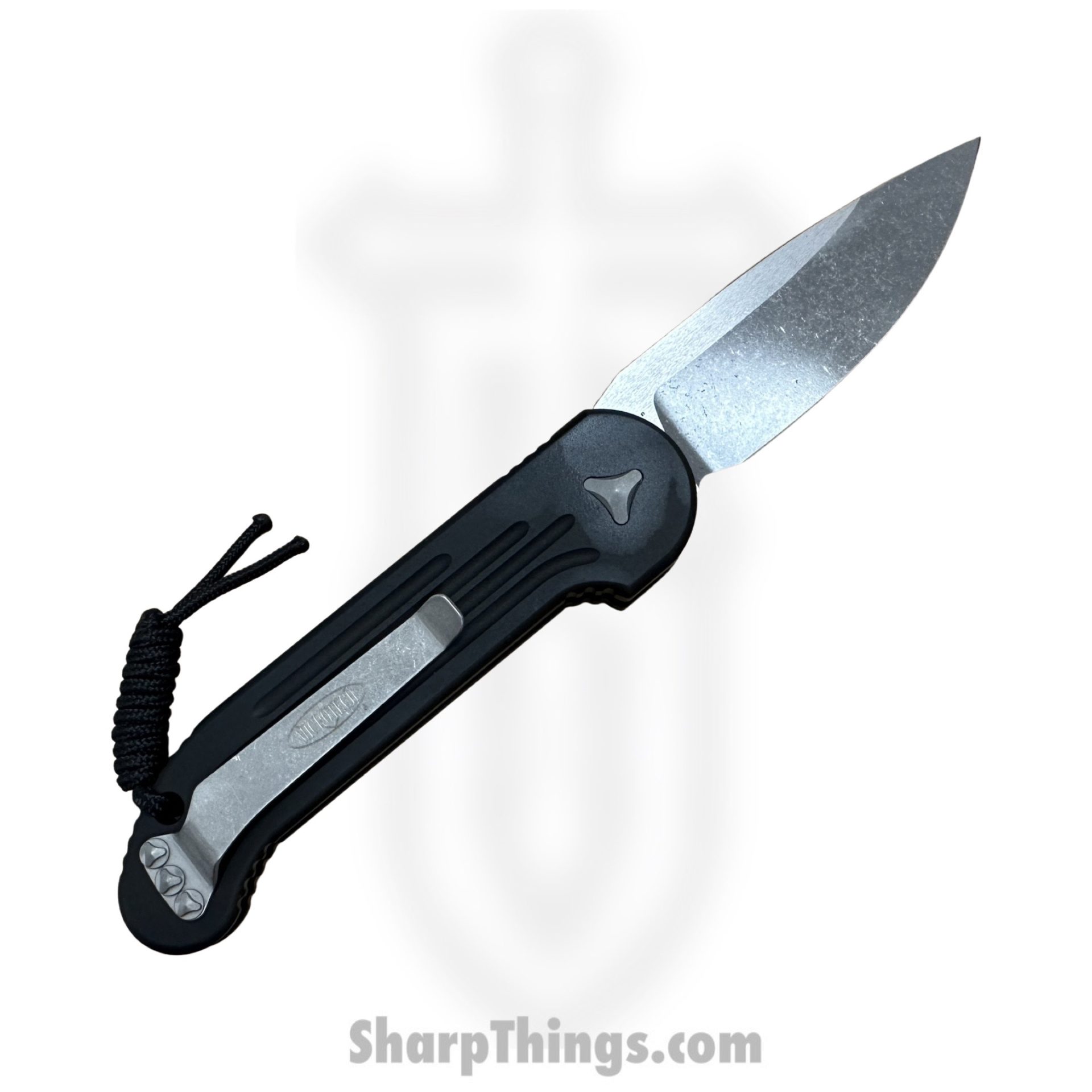 Microtech - 135-10AP - LUDT - Automatic Knife - Automatic Apocalyptic Standard Knife - 6061-T6 Aluminum - Black - Image 2