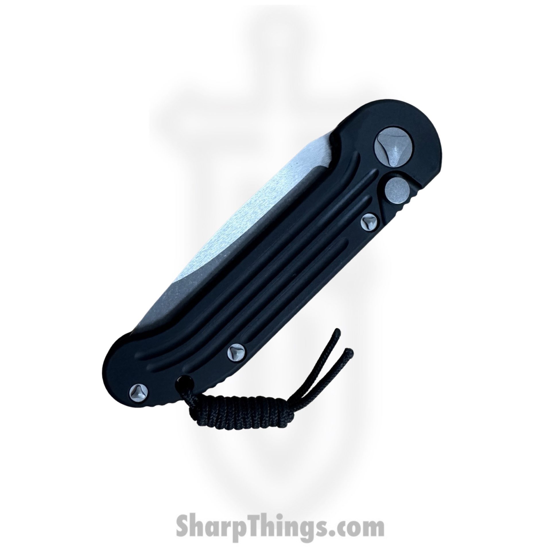 Microtech - 135-10AP - LUDT - Automatic Knife - Automatic Apocalyptic Standard Knife - 6061-T6 Aluminum - Black - Image 3