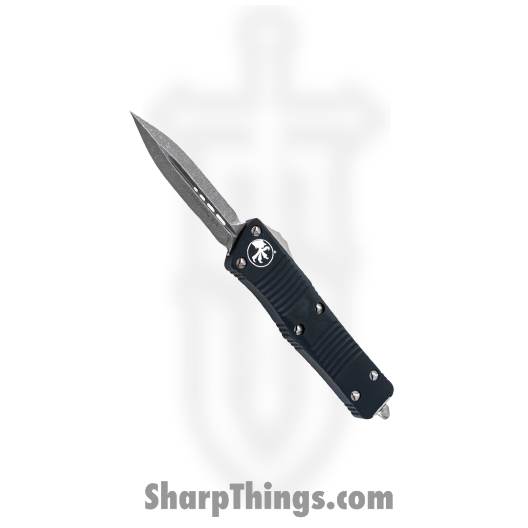 Microtech - 138-10AP - Troodon - OTF Auto - Elmax, M390, 204P Apocalyptic Dagger - 6061-T6 Aluminum - Black