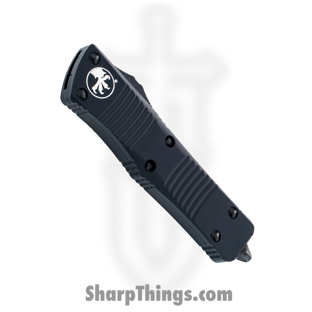 Microtech - 138-3T - Troodon Tactical - OTF Auto - Elmax, M390, 204P Coated Dagger - 6061-T6 Aluminum - Black - Image 3