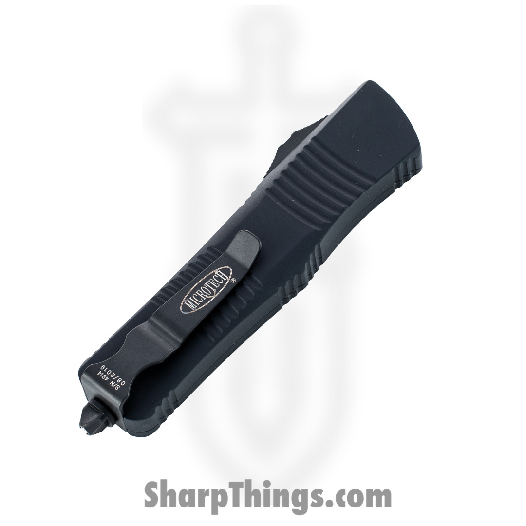 Microtech - 138-3T - Troodon Tactical - OTF Auto - Elmax, M390, 204P Coated Dagger - 6061-T6 Aluminum - Black - Image 4