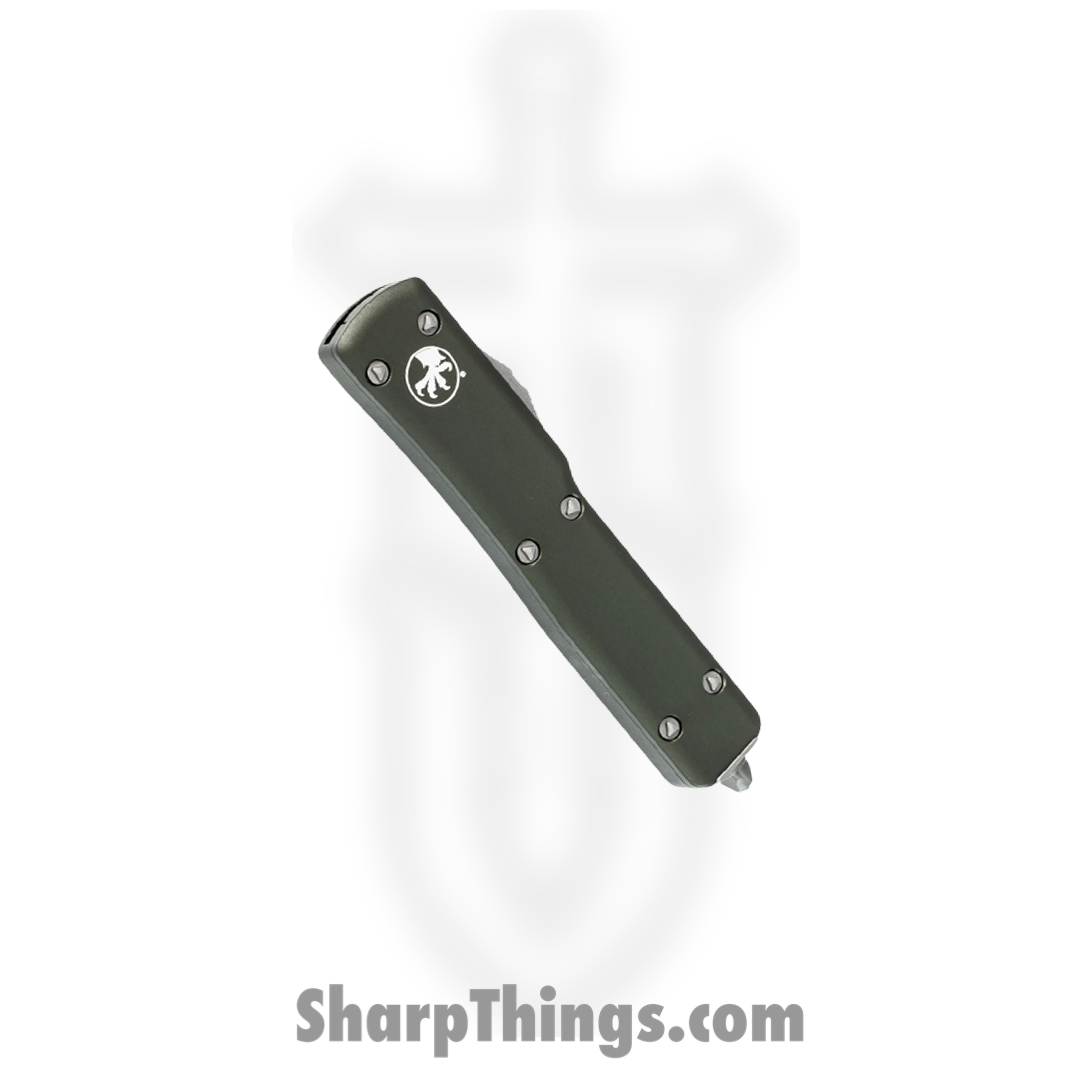 Microtech - 148-10APOD - UTX-70 - OTF Auto - Elmax, M390, 204P Apocalyptic Drop Point - 6061-T6 Aluminum - OD Green - Image 3