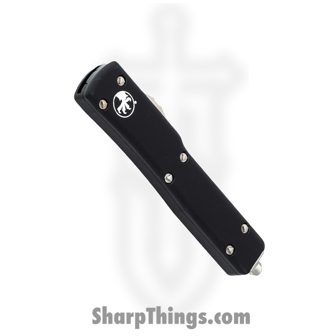 Microtech - 149-10 - UTX-70 - OTF Auto - Elmax, M390, 204P Stonewash Tanto - 6061-T6 Aluminum - Black - Image 3