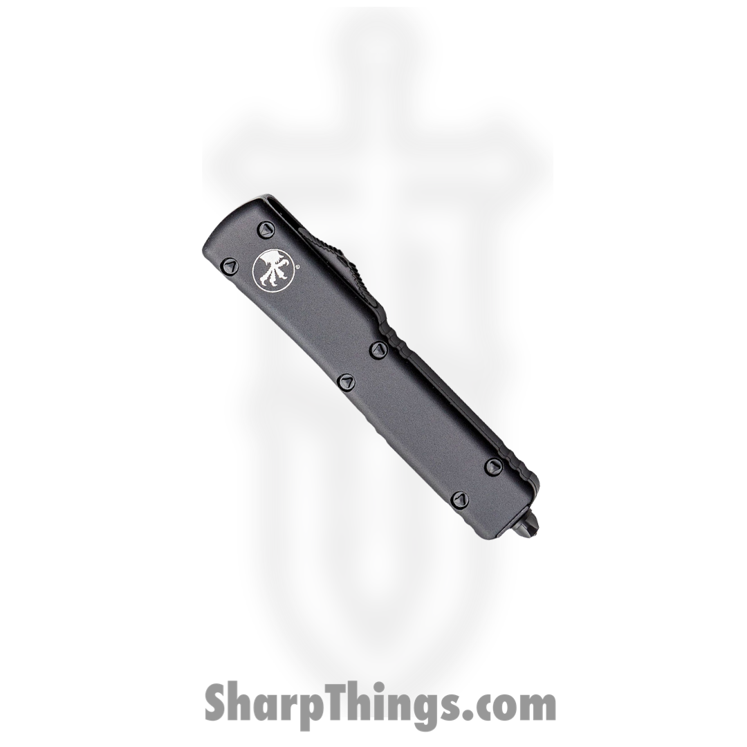 Microtech - 149-1T - UTX-70 - OTF Auto - Elmax, M390, 204P Coated Tanto - 6061-T6 Aluminum - Black - Image 2