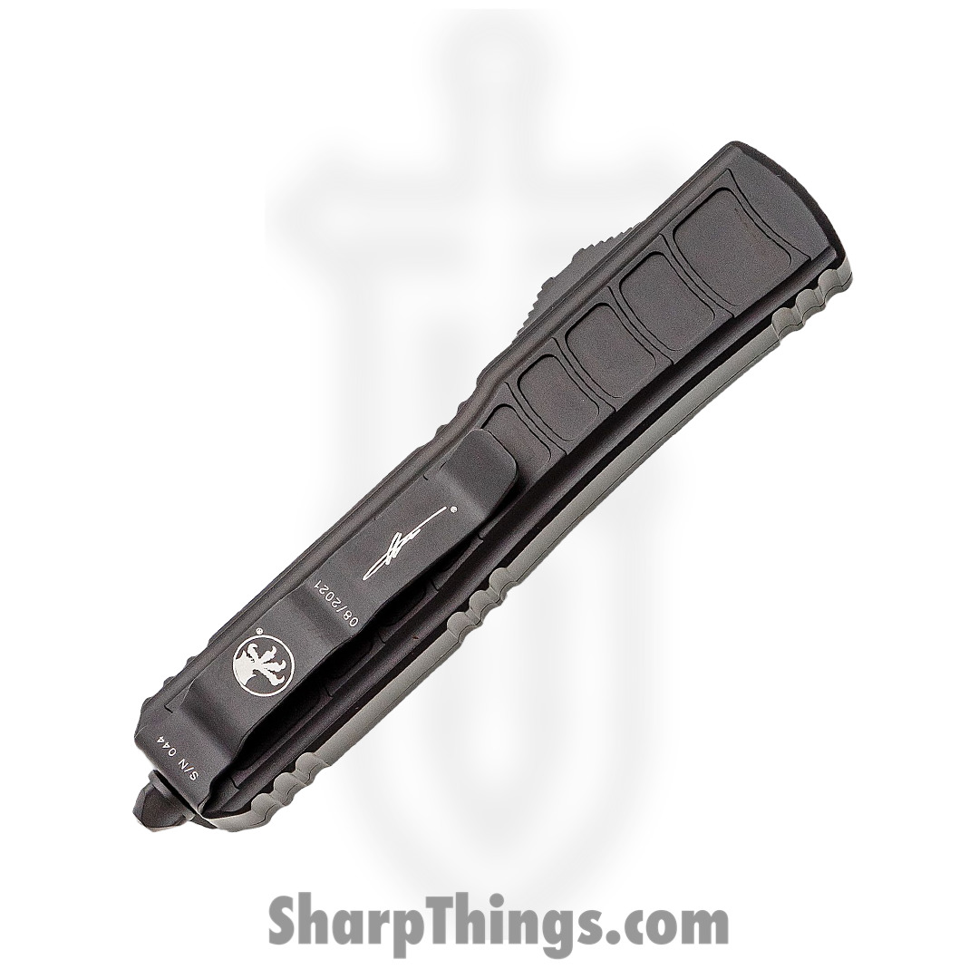 Microtech - 122II-3TS - Ultratech II Signature Series - OTF Auto - M390 Coated Dagger - 6061-T6 Aluminum - Black - Image 3