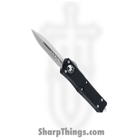 Microtech – 138-4 – Troodon – OTF Auto – Elmax, M390, 204P Satin Dagger – 6061-T6 Aluminum – Black