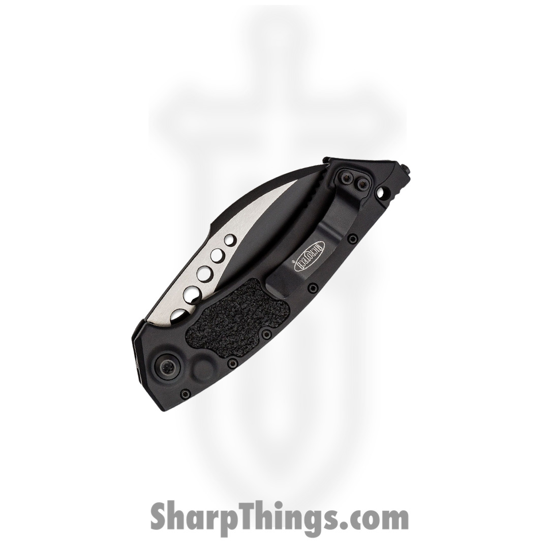 Microtech - 166-1T - Hawk Auto - Automatic Knife - M390MK Two Tone Karambit - Aluminum - Black - Image 3