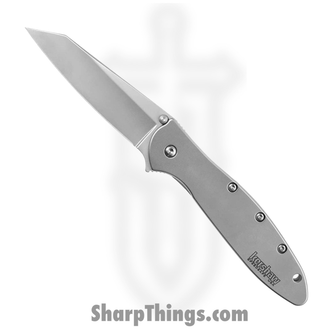 Kershaw - 1670BW - Blur - Assisted Open Knife - 14C28N Blackwash Drop Point - 6061-T6 Aluminum - Black