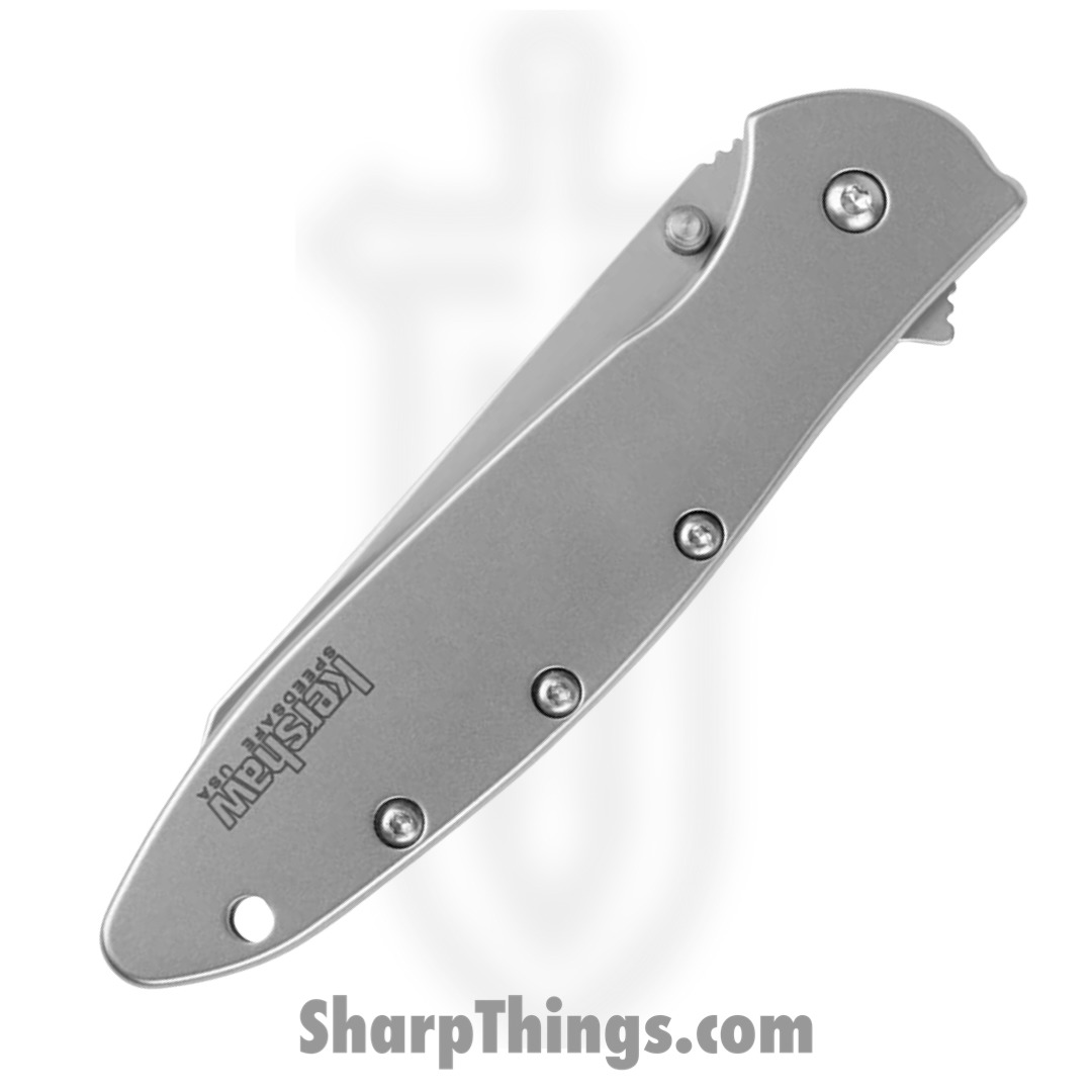 Kershaw - 1670BW - Blur - Assisted Open Knife - 14C28N Blackwash Drop Point - 6061-T6 Aluminum - Black - Image 3