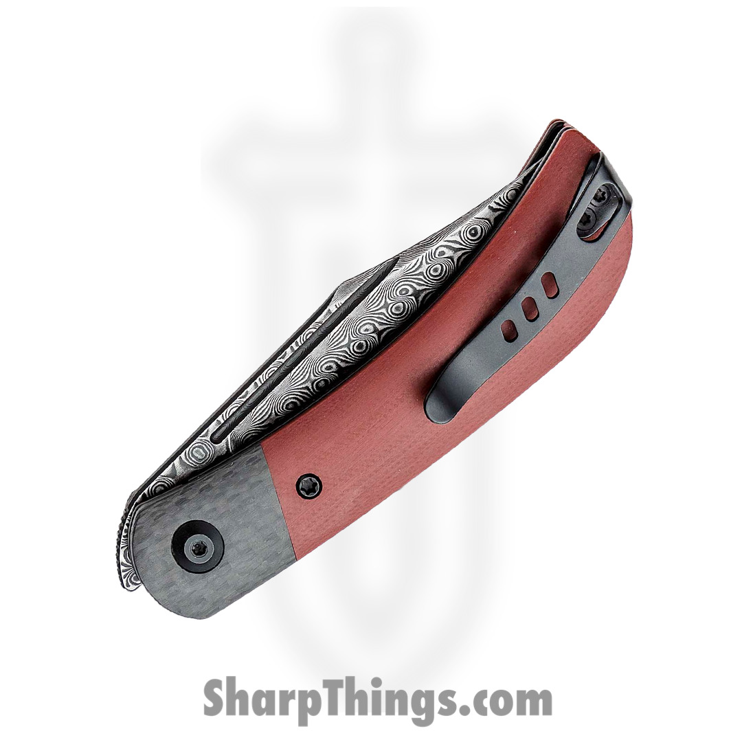Civivi - C19010CDS4 - Appalachian Drifter Linerlock - Damascus - G-10 -Burgundy - Image 3