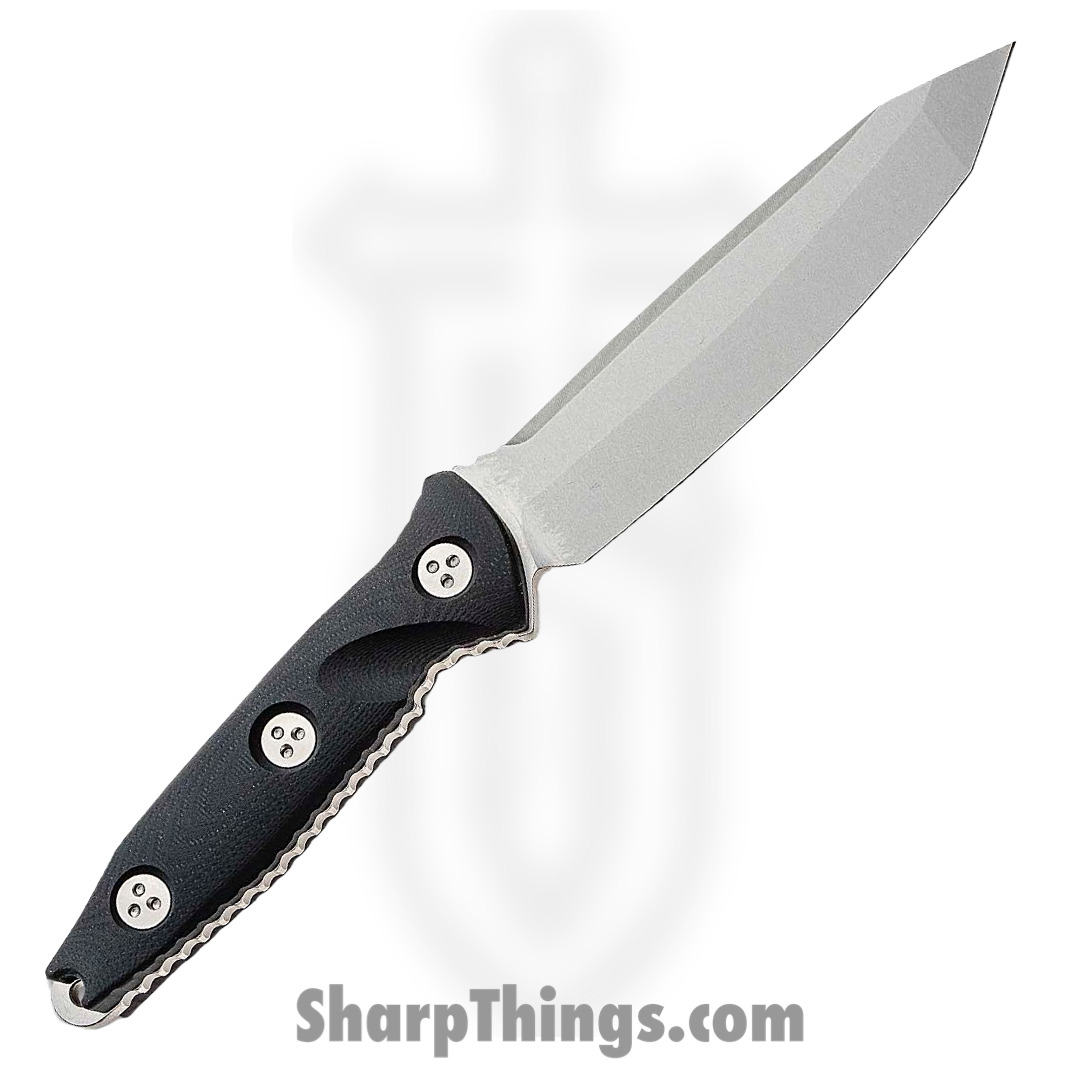 Microtech - 114-10 - Socom Alpha - Fixed Blade Knife - Elmax, M390, 204P Stonewash Tanto - G10 - Black - Image 2