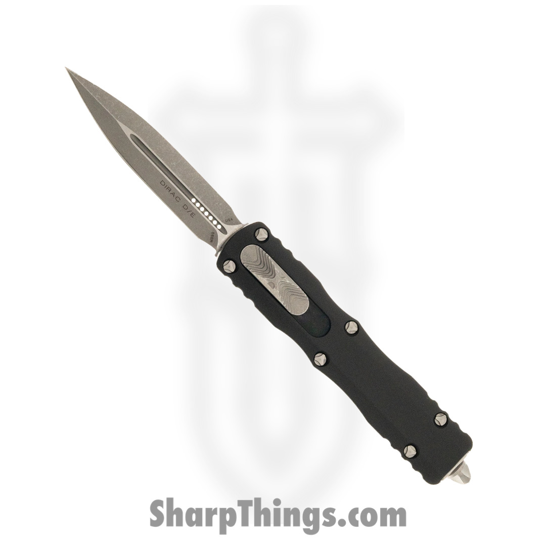 Microtech - 223-10AP - Ultratech - OTF Auto - Elmax, M390, 204P Apocalyptic Spartan - 6061-T6 Aluminum - Black