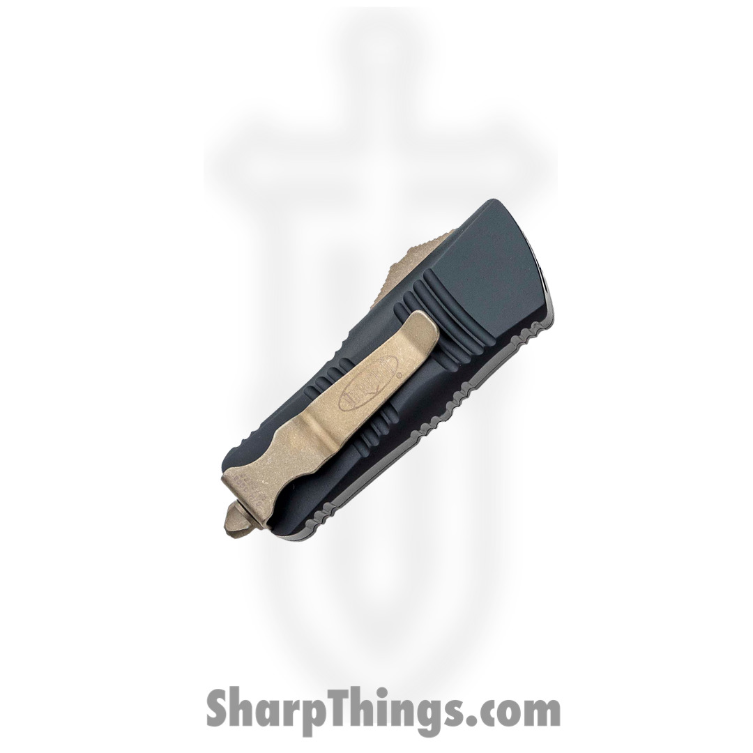 Microtech - 238-13AP - Troodon Mini - OTF Auto - M390 Bronze Apocalyptic Dagger - 6061-T6 Aluminum - Black - Image 3