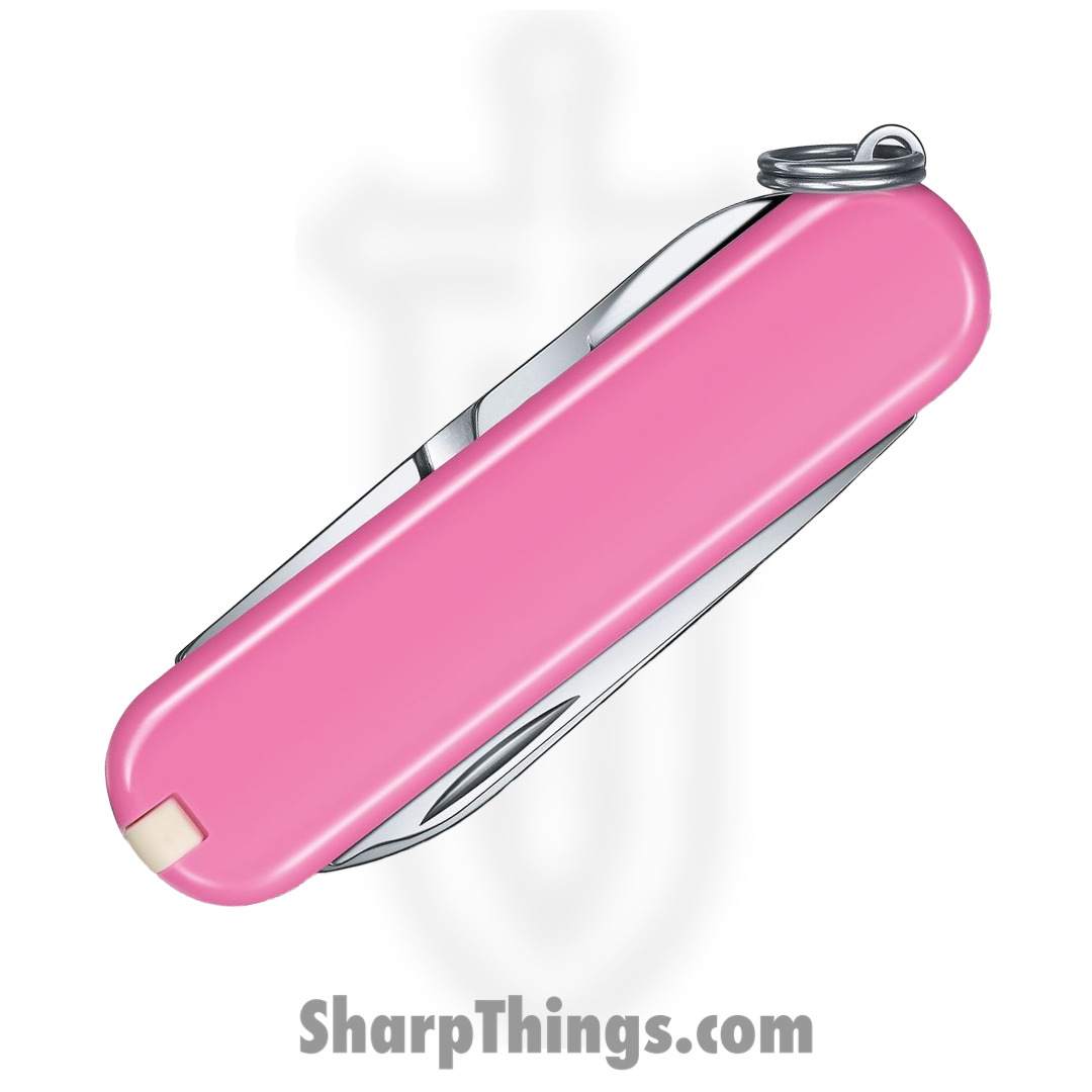 Victorinox - VN0622351G - Classic SD - Folding Knife - Stainless Polished Multi Tool - ABS/Celidor - Cherry Blossom Pink - Image 3