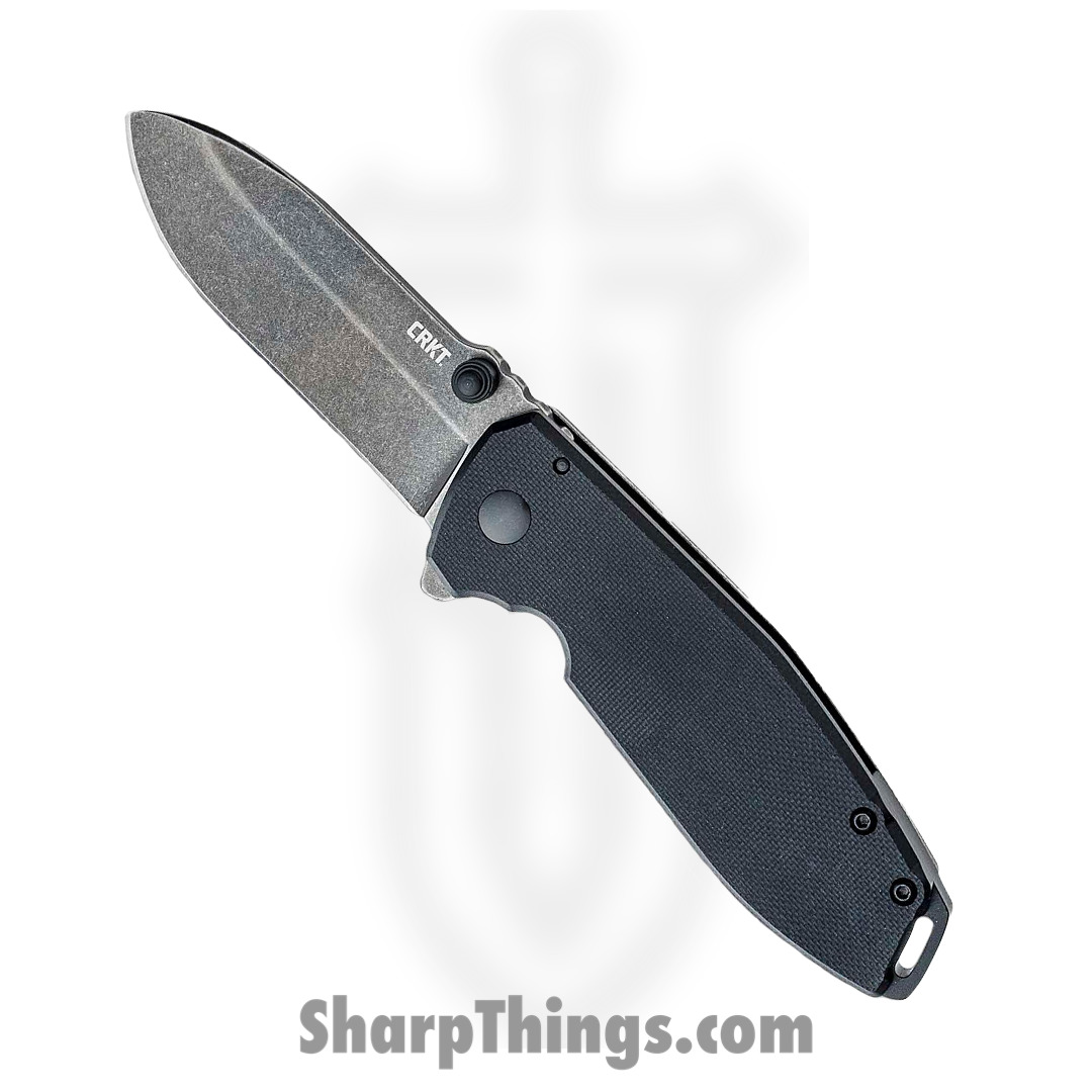 CRKT - 2495K - Squid - Assisted Open Knife - D2 Stonewash Drop Point - G10 - Black