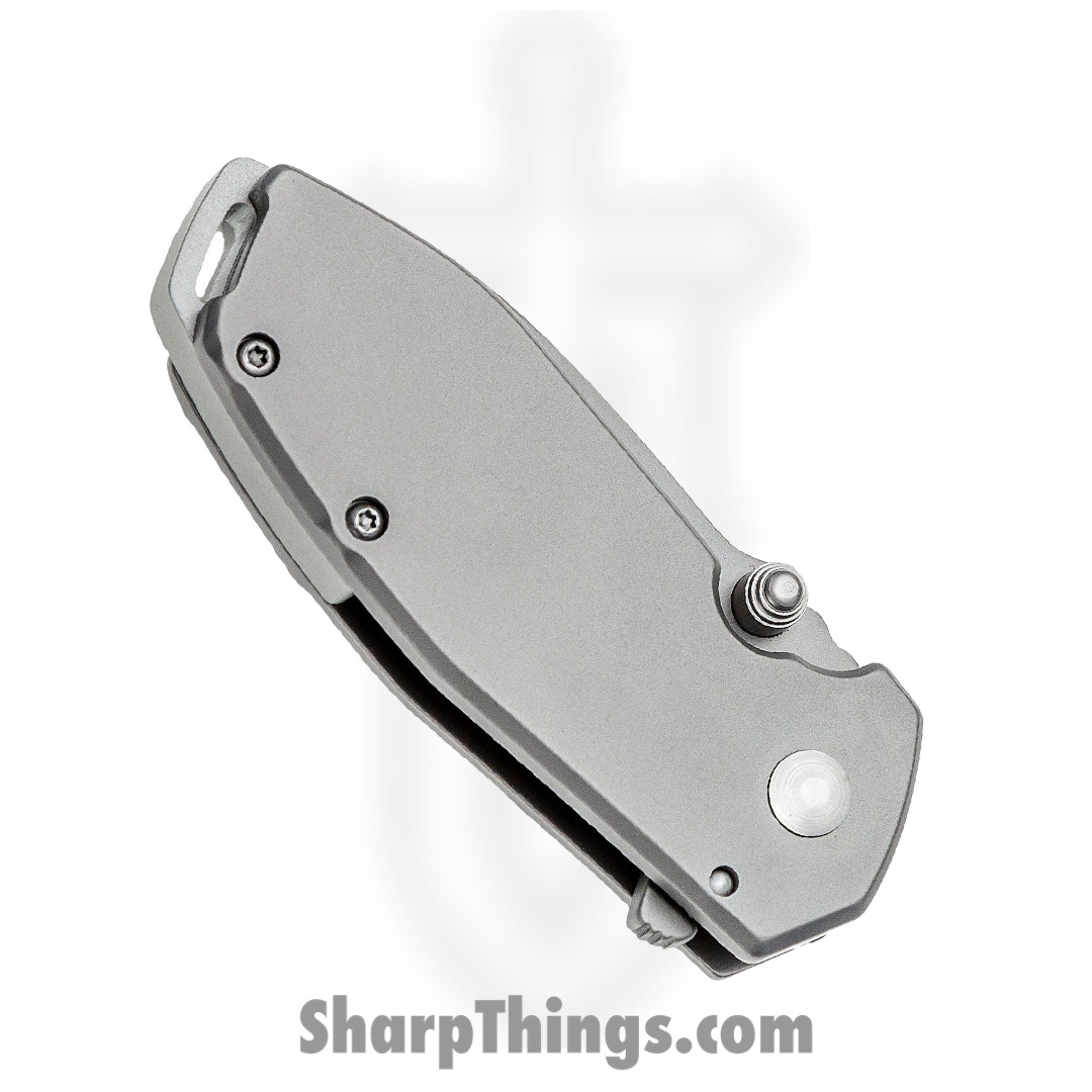 CRKT - 2492 - Squid - Folding Knife - 8Cr14MoV Blasted Drop Point - Stainless - Grey - Image 2