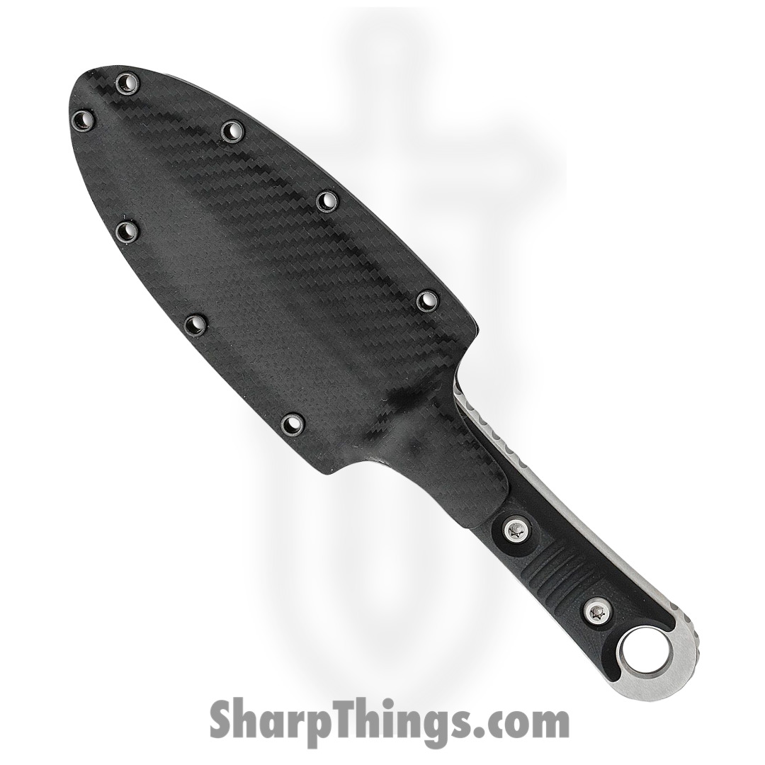 Microtech - 201-11 - SBD - Fixed Blade Knife - M390 Stonewash Dagger - G10 - Black - Image 3