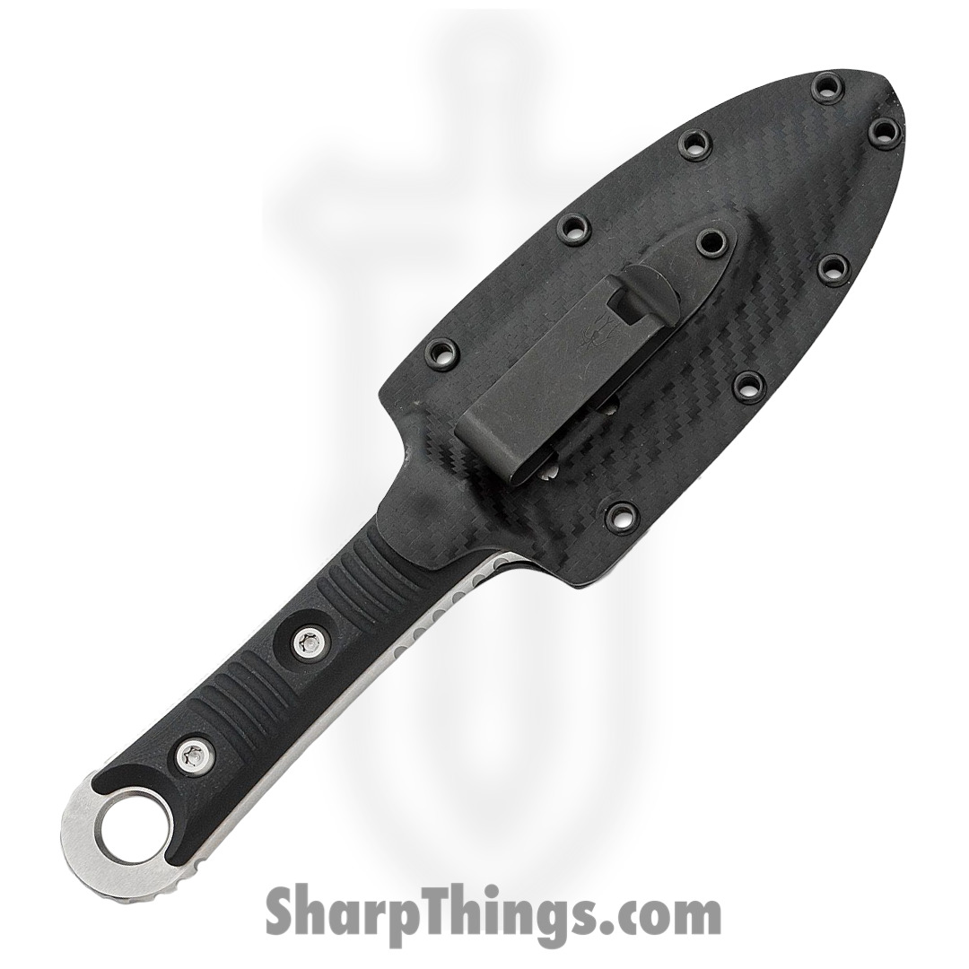 Microtech - 201-11 - SBD - Fixed Blade Knife - M390 Stonewash Dagger - G10 - Black - Image 4
