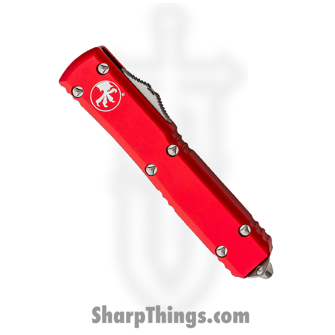 Microtech - 120-4RD - Ultratech - OTF Auto - M390 Satin Bayonet - 6061-T6 Aluminum - Red - Image 2