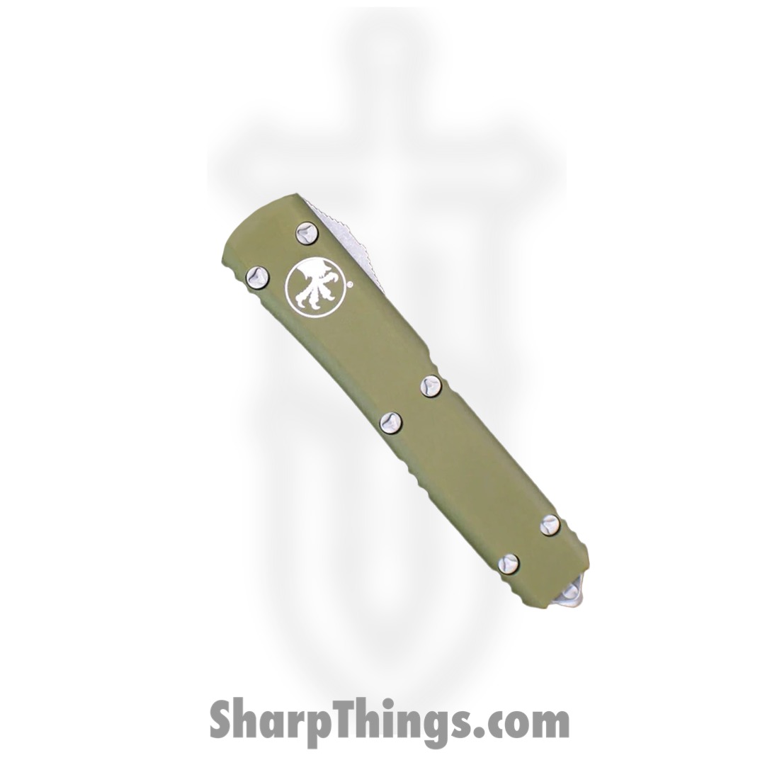 Microtech - 123-10APOD - Ultratech - OTF Auto - Elmax, M390, 204P Apocalyptic Tanto - 6061-T6 Aluminum - OD Green - Image 3