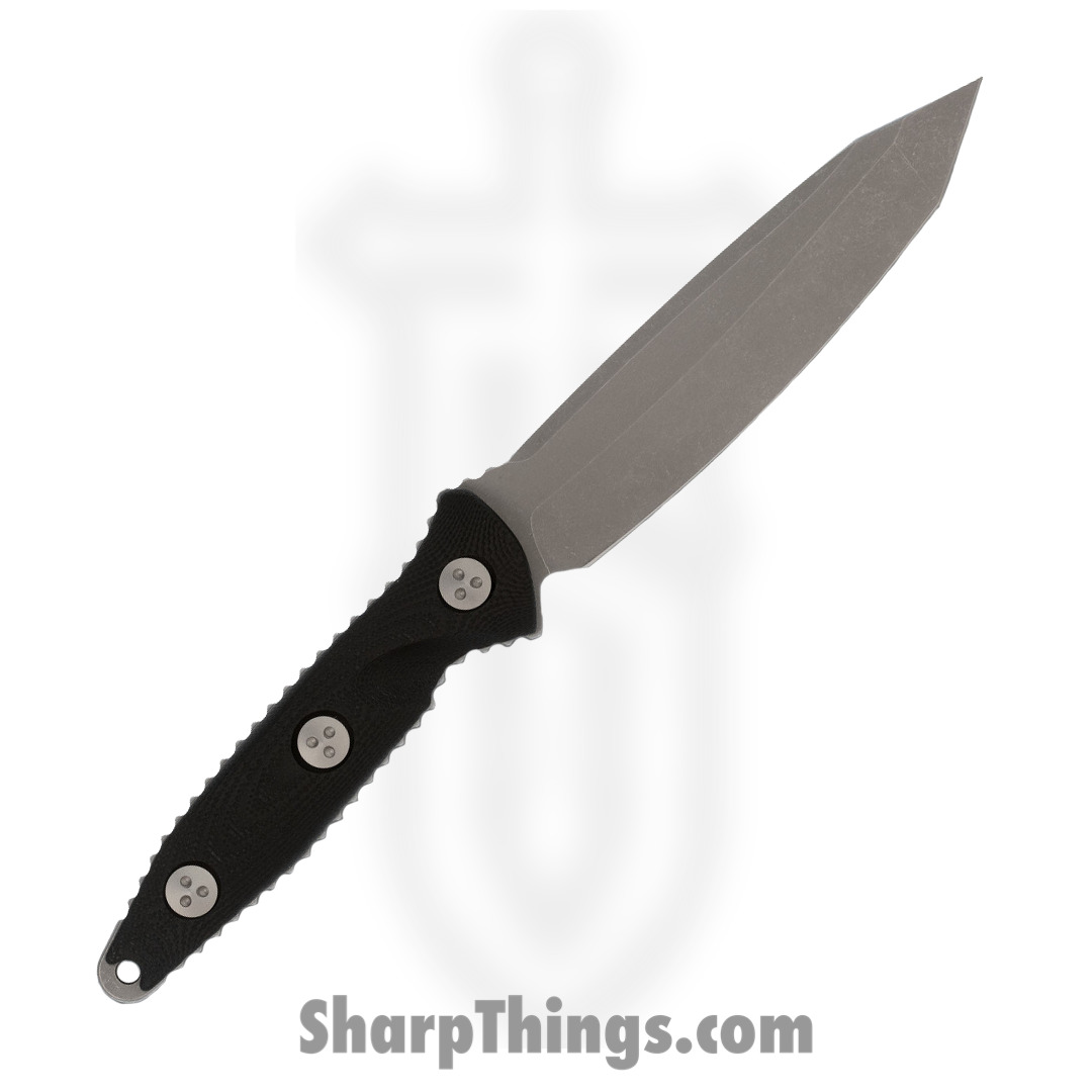 Microtech - 114-10AP - Socom Alpha Mini - Fixed Blade Knife - Elmax, M390, 204P Apocalyptic Tanto - G10 - Black - Image 2