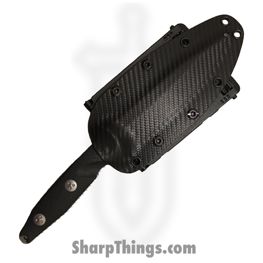 Microtech - 114-10AP - Socom Alpha Mini - Fixed Blade Knife - Elmax, M390, 204P Apocalyptic Tanto - G10 - Black - Image 3