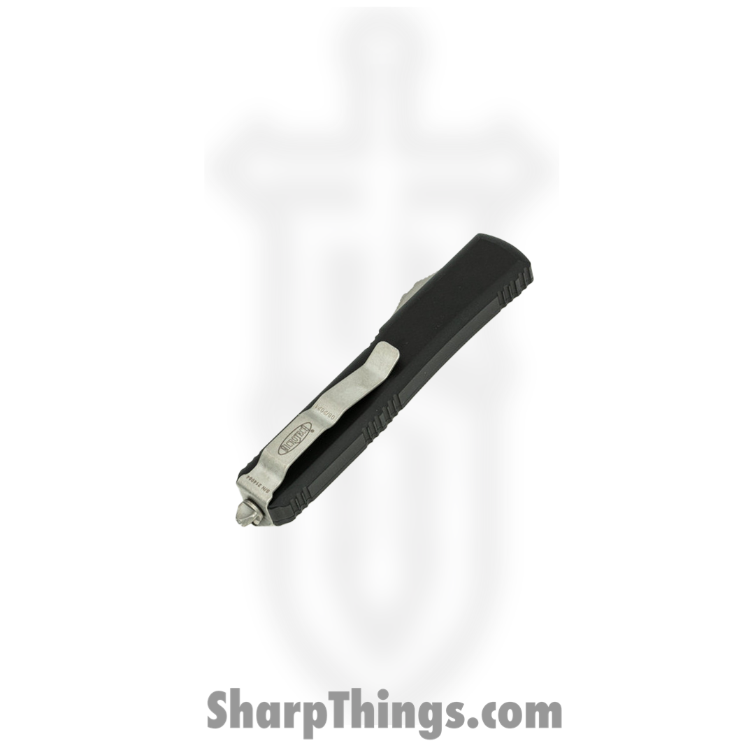 Microtech - 123-12AP - Ultratech - OTF Auto - Elmax, M390, 204P Apocalyptic Tanto - 6061-T6 Aluminum - Black - Image 4