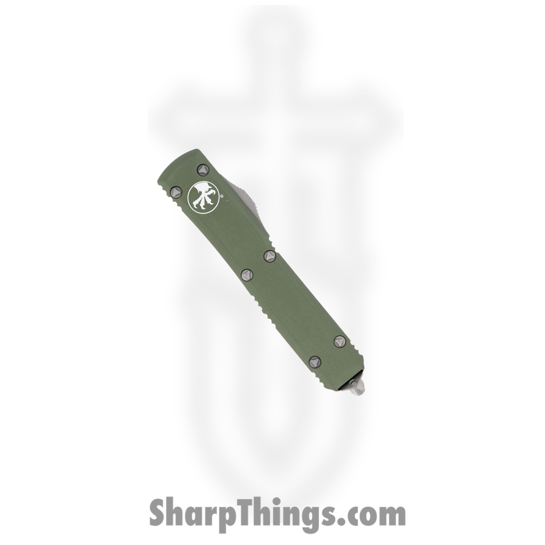Microtech - 121-10APOD - Ultratech - OTF Auto - Elmax, M390, 204P Apocalyptic Drop Point - 6061-T6 Aluminum - OD Green - Image 3