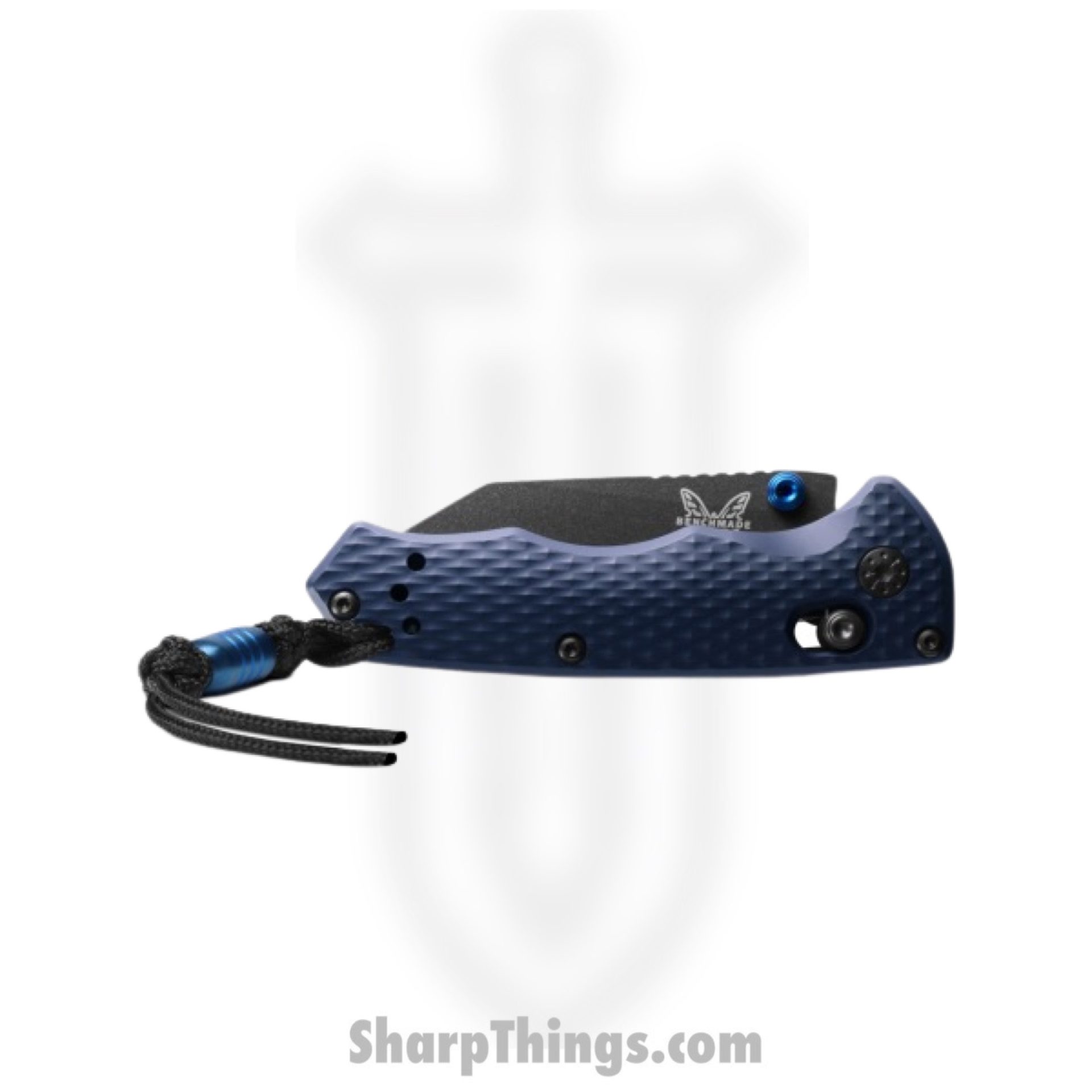 Benchmade - 290BK - Full Immunity - Folding Knife - CPM-M4 Cobalt Black Wharncliffe - Aluminum - Crater Blue - Image 2
