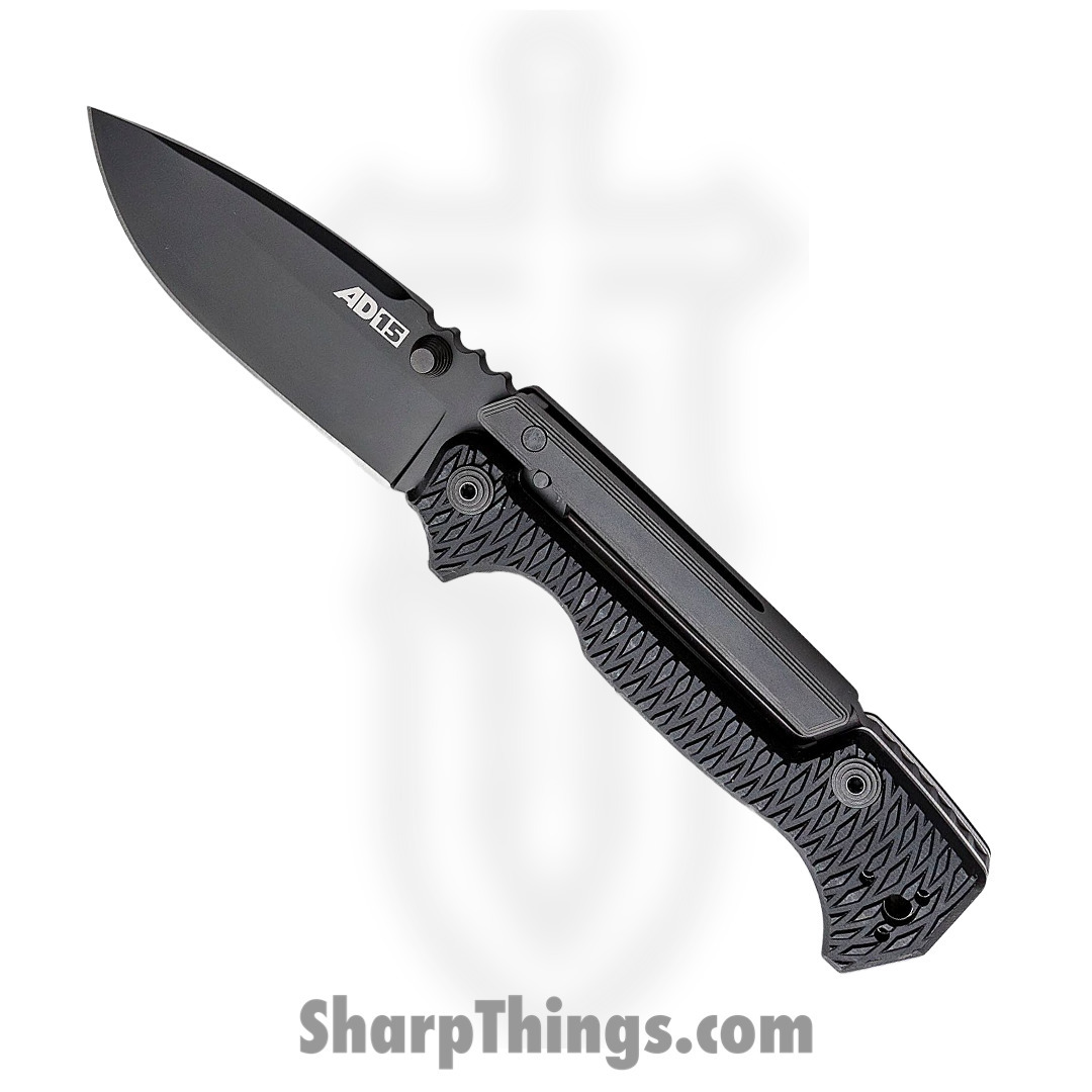 Cold Steel - CS58SQBKBK - Demko AD-15 Scorpion Lock Drop Point Folding Knife - S35VN G10 - Black