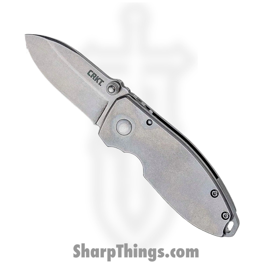 CRKT - 2490 - Squid - Folding Knife - 8Cr13MoV Stonewash Spear Point - 2Cr13 - Grey