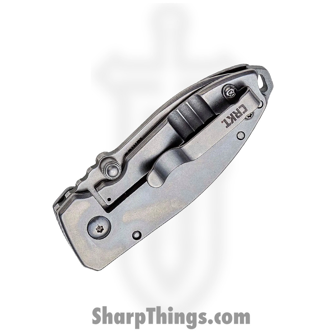 CRKT - 2490 - Squid - Folding Knife - 8Cr13MoV Stonewash Spear Point - 2Cr13 - Grey - Image 3