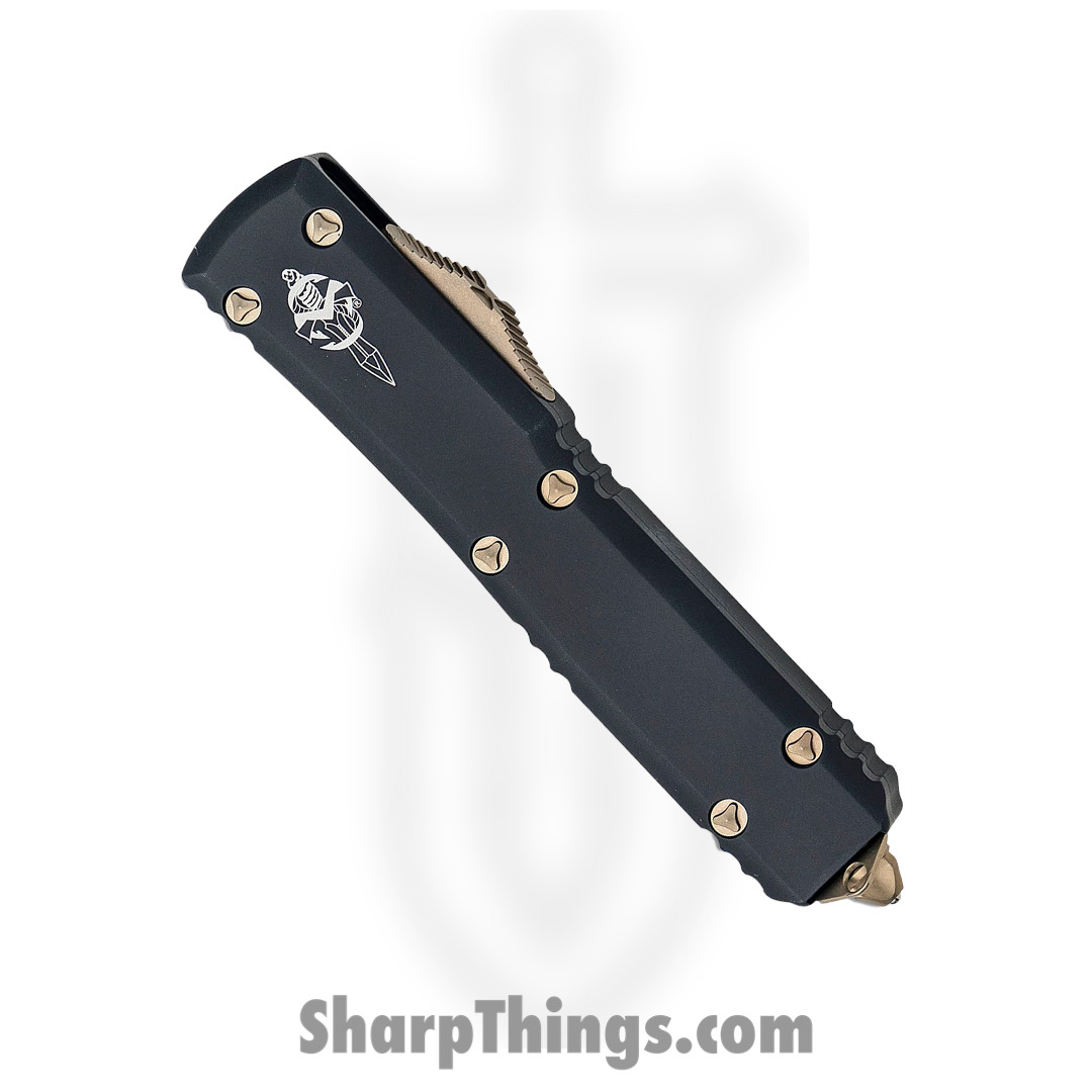 Microtech - 119W-13S - Ultratech Signature Series - OTF Auto - Elmax, M390, 204P Bronze Warhound - 6061-T6 Aluminum - Black - Image 3